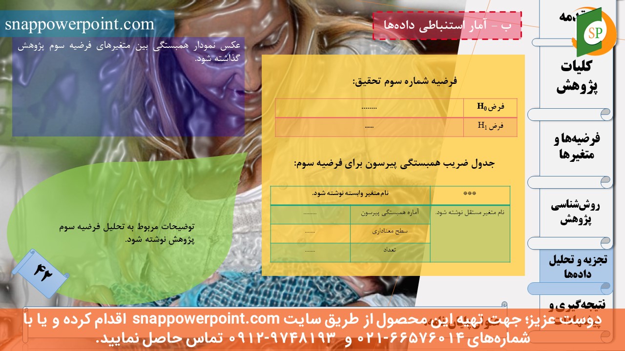 این عکس، مربوط به قالب پاورپوینت آماده پایان‌نامه بهداشت باروری - طرح ماهان، گروه تخصصی اسنپ پاورپوینت می‌باشد.